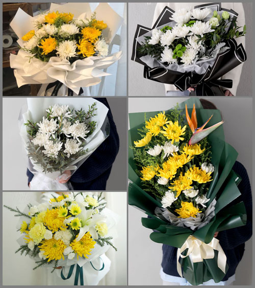 青海海北州刚察县哈尔盖镇白事花束代送